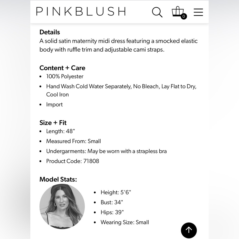 Pinkblush Ruffled Pink Maternity Dress - Picture 5 of 6
